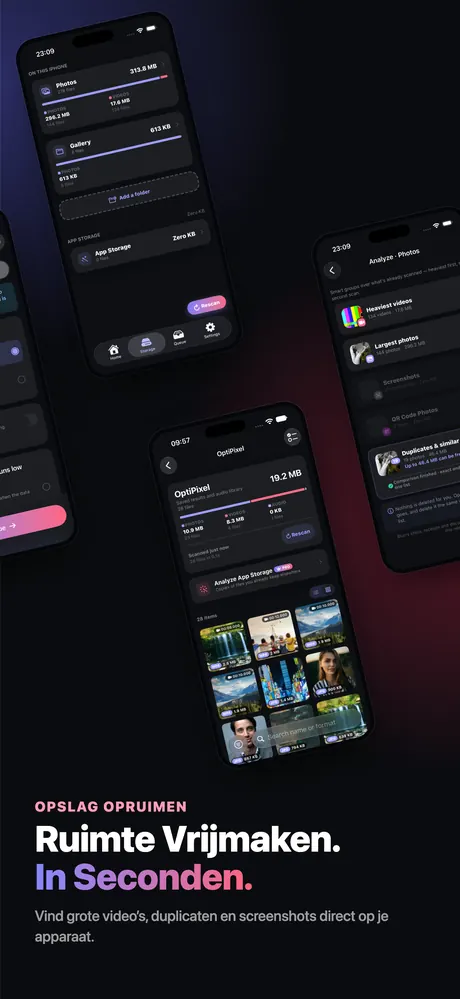 App Store-screenshot van OptiPixel 3
